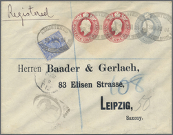 GA Großbritannien - Ganzsachen: 1877/1980, Accumulation With About 580 Unused And Used Postal Stationey - 1840 Mulready Envelopes & Lettersheets