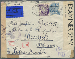 Br Irland: 1940/1945, CENSORED MAIL WWII, Very Attractive Lot With 10 Irish Covers And 5 Covers Incomin - Covers & Documents