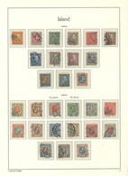 O/Br Island: 1873/1994, Nice Collection In A Lighthouse-Binder From Classic To Modern Stamps, Incl. Servi - Other & Unclassified