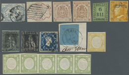 O/*/Br/(*) Altitalien: 1851/1868, Used And Mint Collection In Two Stockbboks, Varied Condition As To Be Expecte - Collections