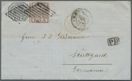 Br Italien - Altitalienische Staaten: Kirchenstaat: 1862. Letter With Named Franking From "Rome" To Stu - Etats Pontificaux