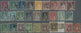 O/Brfst Italien - Altitalienische Staaten: Toscana: 1851/1860, Used Assortment Of 27 Stamps (see Photo), Sta - Toscana