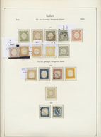 O/*/**/GA Italien: 1861/2012: Five Binders With KABE Pages. Used And Mint Mixed. The Old Italian States Are On - Marcophilie