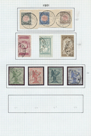 O/Brfst/** Italien: 1863/1980, Used Collection In Two Binders, Neatly Arranged On Album Pages, Well Collected T - Poststempel