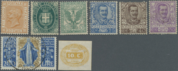 */**/(*)/O Italien: 1877/1961, Mainly Mint Assortment Of Better Issues (previous Auction Lots Of Other Auction - Marcophilia