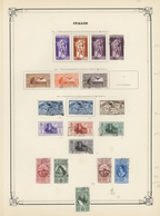 */O Italien: 1900/1950 (ca.), Mint And Used Collection On Yvert Pages, Comprising Many Interesting And B - Poststempel