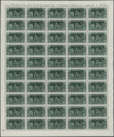 ** Italien: 1929, 1400 Anniversario "Montecassino Abbey", 25 C Verde With Overprint "SAGGIO" (="specime - Marcophilie