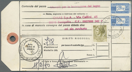 Br Italien: 1950/1980 240+ Letters, Packet Cards, Post Cards, Post Forms (many Of Them Franked), Avis D - Marcophilie