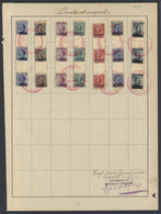 Brfst Italienische Post In Der Levante: 1909, 10 Pa To 20 Pia With Imprint „Constantinople”, Three Complet - Emissioni Generali