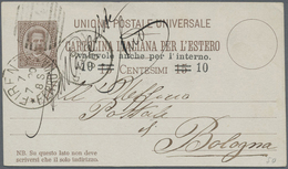 GA Italien - Ganzsachen: 1877/1934, Lot Of More Than 70 Used And Unused Stationeries, Mainly Cards, Inc - Postwaardestukken