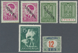 O/*/** Jugoslawien: 1918/1955 (ca.), Bestand Im Großen Album Mit Meist Einfachem Material Aber Auch Einige - Briefe U. Dokumente