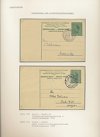 Br/GA Jugoslawien: 1921/1945, Partie Von Ca. 120 Briefen Und Ganzsachen Auf Blättern Mit Beschreibungen, D - Lettres & Documents