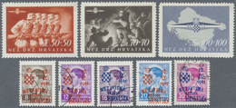 **/O Kroatien: 1941/1945, Mainly U/m Collection On Lindner Album Pages, Which Is (according To Album Page - Kroatië
