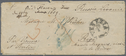 Br Lettland - Vorphilatelie: 1834/1874, Group Of 15 Stampless Lettersheets/covers Incl. Incoming Mail A - Latvia