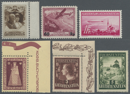 ** Liechtenstein: 1917-1990: Umfangreiche Postfrische Sammlung In 3 Vordruckalben, Anfangs Lückenhaft, - Storia Postale