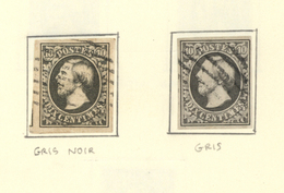 O Luxemburg: 1852/1856 (ca). Little Collection King William III 10c And 1sgr Showing Various Postmarks - Other & Unclassified