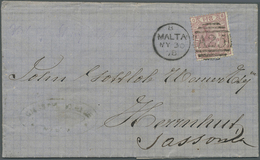 Br/GA Malta: 1878/1951: Group Of 40 Postal Stationeries, Covers And Cards Used To Germany (mostly), Austri - Malta
