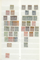 **/*/O Monaco: 1885-1990 Ca.: Comprehensive Stock Of Mostly Mint Stamps, Se-tenants, Multiples, Souvenir Sh - Nuovi