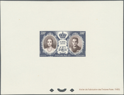 (*)/** Monaco: 1956, Royal Wedding, Group Of 17 Pieces: All Eight Values Each As Epreuve De Luxe; Seven Val - Nuovi