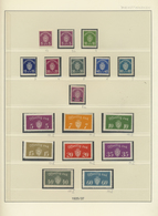 ** Norwegen - Dienstmarken: 1925/1982, Postfrische Sammlung Auf Lindner-Falzlos-T-Vordruckblättern, In - Service