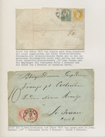 Br/GA Österreich: 1850/1899 (ca.), Ausstellungsmäßig Aufgemachte Sammlung Von Ca. 150 NACHPORTO-Belegen Mi - Neufs