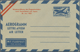 GA Österreich - Ganzsachen: 1952/95, Sammlung Mit 50 Ungebrauchten Aerogrammen Dabei Unterschiedl. Type - Sonstige & Ohne Zuordnung