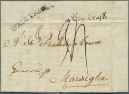 Br/GA Österreich - Stempel: TRIEST: 1784/1918, Partie Von Knapp 50 Belegen Und 7 Marken Mit TRIEST-Stempel - Franking Machines (EMA)