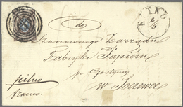 O/Brfst/Br Polen: 1854/1914 (ca.), Pre-independent Poland, Collection Of Postmarks On Austria, Germany And Espe - Covers & Documents