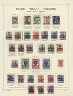 O/*/Brfst Polen: 1918/1973, Mint And Used Collection On Album Pages With Main Value In The Pre-1950 Period, Sh - Lettres & Documents