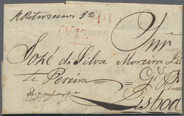 Br Portugal: 1820/1946: 21 Envelopes And Postal Stationeries Including Pre-philatelic, Registered And U - Brieven En Documenten