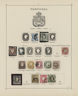 O Portugal: 1853-1892; Gestempelte Sammlung Ab Der Nr. 2, Dabei Luxusstücke Der Nr. 3, 5, 12-16, 21, 2 - Briefe U. Dokumente