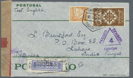 Br Portugal: 1855/1940, Group Of Eleven Better Entires, Mainly Before 1900 Showing Attractive Frankings - Storia Postale