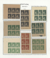 (*) Portugal: 1912/1920 (ca.), CERES, Collection Of Apprx. 370 Imperforate Proofs, Neatly Arranged On Wr - Covers & Documents