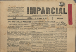 Portugal: 1912/1913, Lot Of Apprx. 45 Newspapers "IMPARCIAL", Franked With ¼c. Ceres And Addressed T - Lettres & Documents