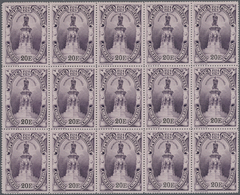 ** Portugal: 1924, 400th Anniversary Of Birth Of Luís De Camões, Lot Of 50 U/m Complete Sets Within Uni - Lettres & Documents