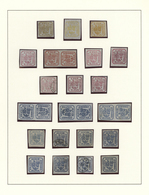 */O/(*) Rumänien: 1862/1864, Coat Of Arms, Mint And Used Collection Of 39 Stamps Neatly Arranged On Album Pa - Brieven En Documenten