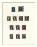 O/Brfst Rumänien: 1866/1867, Carol Heads Imperforate, Used Collection Of 31 Stamps Neatly Arranged On Album - Covers & Documents