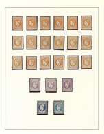 */(*) Rumänien: 1868/1872, Carol Heads Imperforate/perforated, Mint Collection Of 38 Stamps Neatly Arrange - Brieven En Documenten