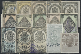 O/(*) Rumänien - Besonderheiten: 1870/1920 (ca.), Klassische Partie Von über 120 Stempelmarken. Assortment - Other & Unclassified