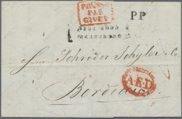 Br Russland: 1850-1900, Nice Group Of Most Stampless Covers, Many German Transit Marks "Aus Russland" I - Ungebraucht