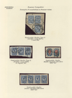 Brfst Russische Post In China: 1910-11, Manchuria : Russian Occupation Four Pieces Showing Railway Cancell - China