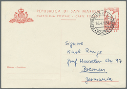 GA/O/* San Marino - Ganzsachen: 1890/1970 (ca.) Lot Mit Ca. 55 Ganzsachen (Postkarten, Postanweisungen, Pac - Postwaardestukken