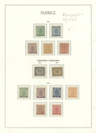 **/* Schweden: 1855-1991: Mint Collection In Four Lighthouse Albums, From First Issue To Modern, Early Is - Nuovi