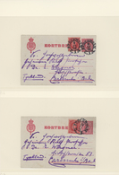 O/Br/GA Schweden: 1858/1998, Used Colllection/accumulation In Three Schaubek Albums, Well Sorted From Ancien - Unused Stamps