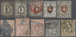 O/Br/GA Schweiz: 1843-1992: Sehr Umfangreiche Und Spezialisierte Sammlung Gestempelter Marken, Zahlreicher B - Unused Stamps