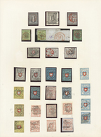 **/*/O Schweiz: 1845-1960 Ca.: Umfangreiche Sammlung Von Marken Ab Kantonals Im Album, Anfangs Gestempelt, - Unused Stamps