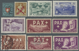 */**/O Schweiz: 1850/1985, Saubere, Ab 1918 Vielfach Doppelt Geführte Sammlung Mit Blocks Und Pax-Satz In 2 - Unused Stamps