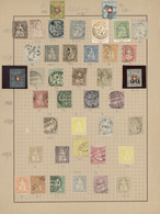 O/* Schweiz: 1850/1880 (ca.), Urige, Meist Gestemplete Und Teils Auch Ungebrauchte Sammlung Von 40 Werte - Unused Stamps