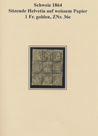 O Schweiz: 1854/2008, Umfangreiche Gestempelte Sammlung Mit Vielen Besseren Ausgaben, Dabei Mehrere In - Ungebraucht