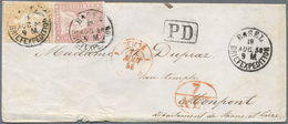 O/Br Schweiz: 1855/1862 (ca.), Strubel, Reichhaltige Sammlung Mit Rund 90 Marken Und 60 Belegen, Dabei U. - Neufs